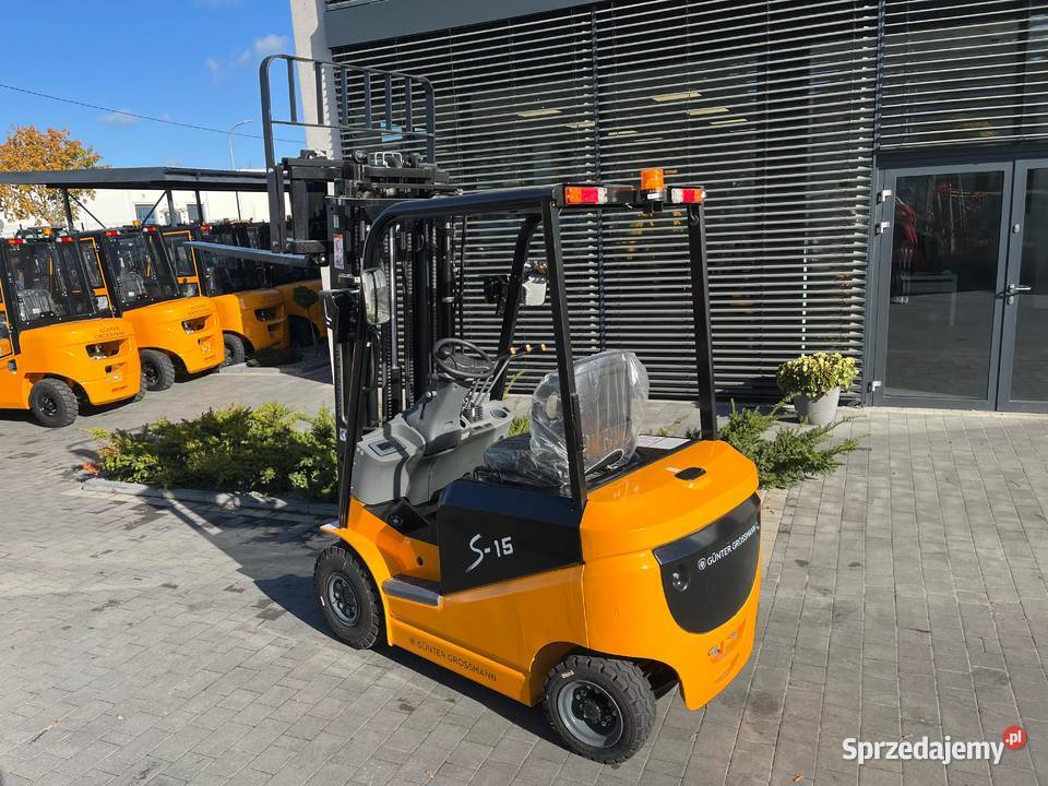 Wózek widłowy elektryczny z baterią litowojonową elektryczny Mława