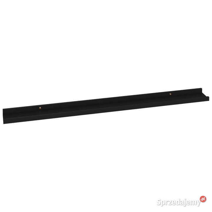 Półki ścienne 2 czarne 100x9x3 WM326665