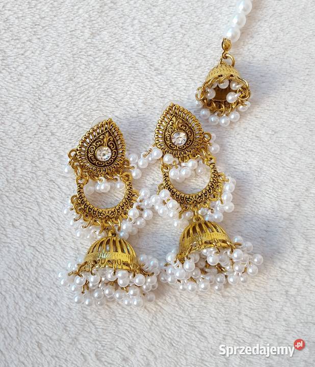 Orientalny komplet biżuterii naszyjnik kolczyki sprzedam