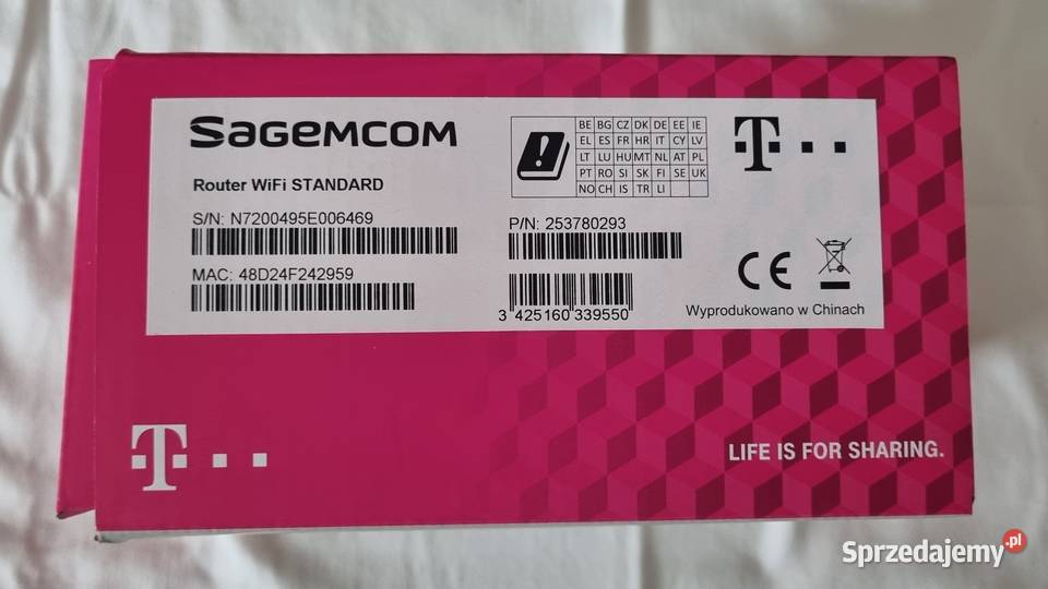 Router SAGEMCOM CS 5001 WiFi Standard TMobile 24 router Warszawa