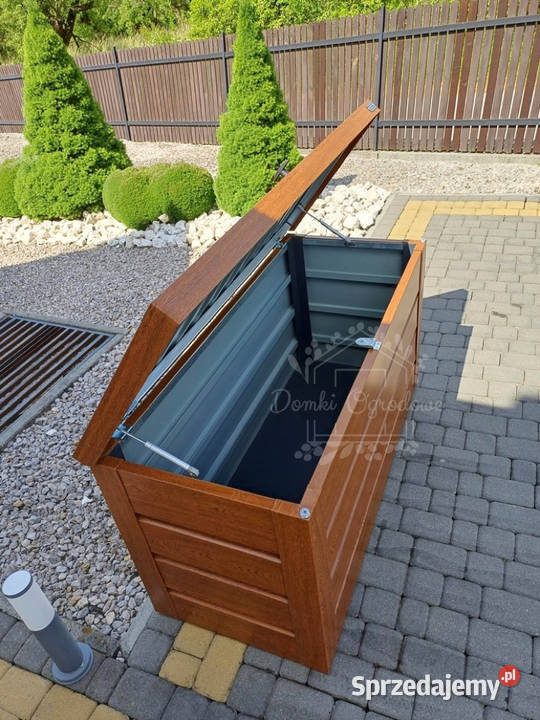 Skrzynia ogrodowa metalowa kufer 150x60x70 złoty małopolskie Brzesko