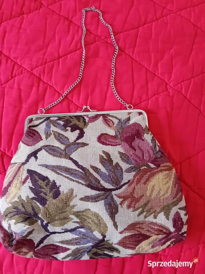 torebka gobelinowa na łańcuszku Torby i torebki