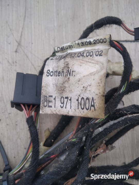 Wiązka drzwi audi a4b6 przód tył lewe prawe