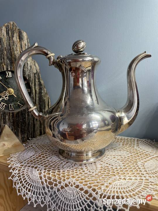 Srebro dzbanek z oliwka Carska Rosja produkcji 1 Jelenia Góra