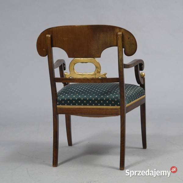 przepiekny fotel Karljohan 1900r