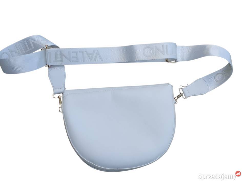 Oryginalna Torebka Valentino Bags Bianco skóra śląskie