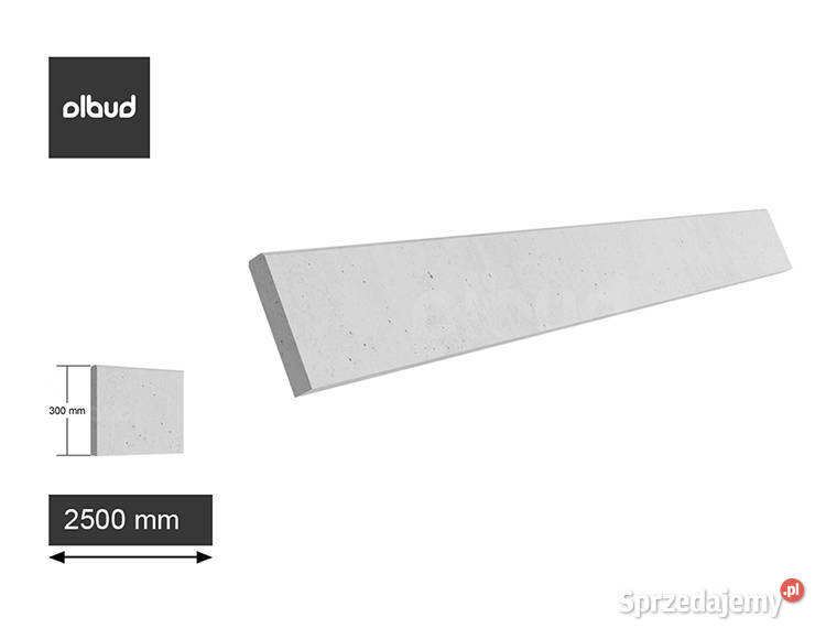 Podmurówka płyta pod ogrodzenie beton gładki 30 pomorskie Gdańsk