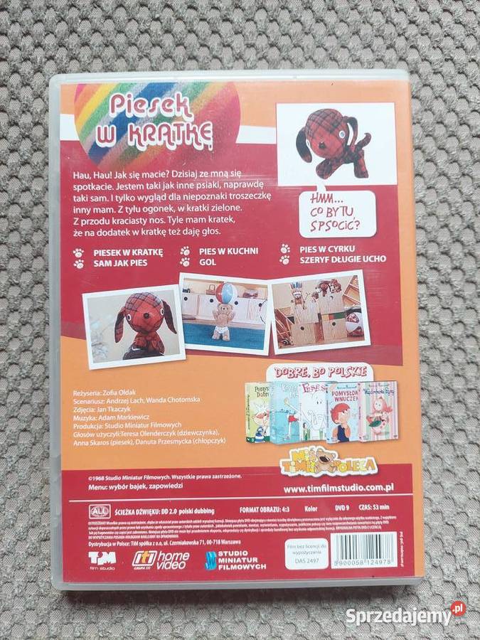 DVD Piesek w kratkę seria Kochajmy polskie bajki Kraków sprzedam