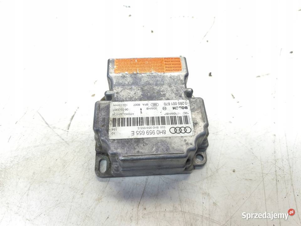 SENSOR PODUSZEK AIR BAG AUDI A4 B6 B7 8H0959655E osobowe Motoryzacja Przystajń