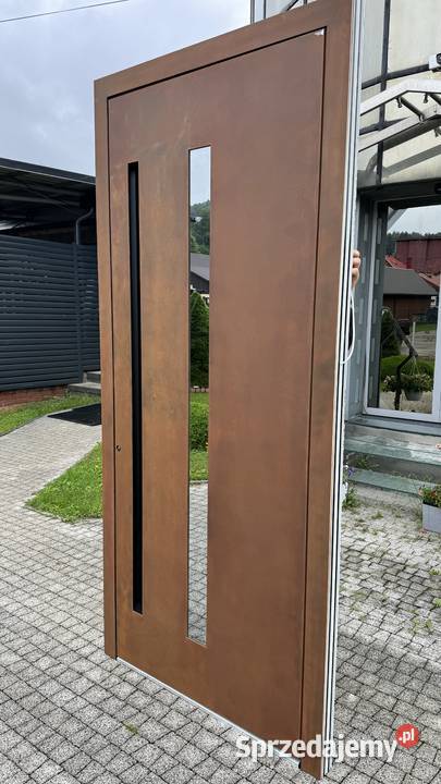 Drzwi wejściowe aluminiowe corten na wymiar Nowy Sącz