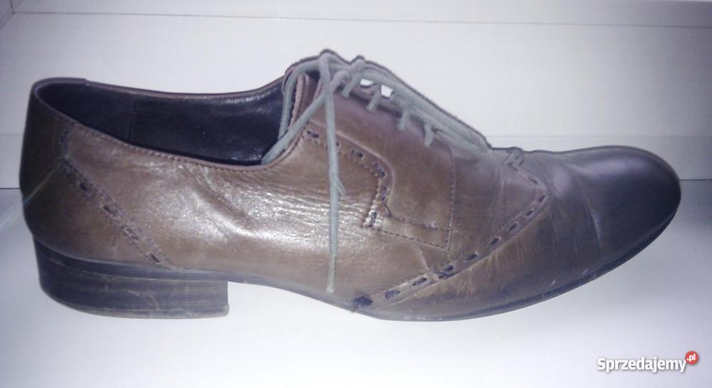 Włoskie Buty Męskie Pellini Skóra R 42 skóra Półbuty