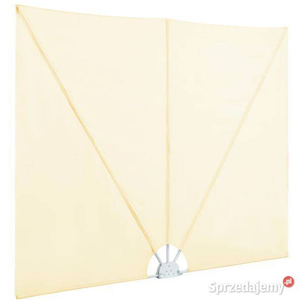 vidaXL Składany parawan tarasowy kremowy 400x200 mazowieckie Warszawa