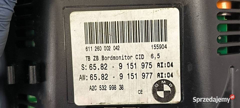 LICZNIK ZEGAR BMW 525D A2C53299838 kujawsko-pomorskie Lipno