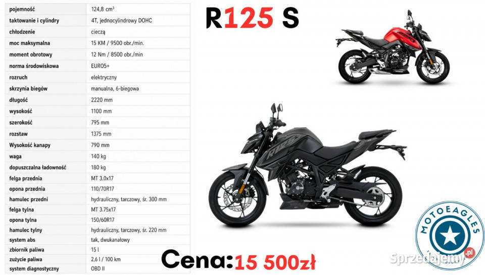 VOGE R125S Voge R 125 S Transport Raty Fvat Bicz sprzedam