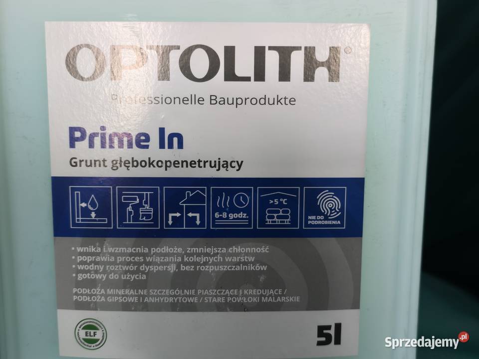 GRUNT GŁĘBOKOKOPENETRUJĄCY PRIME IN 5L OPTOLITH Opoczno