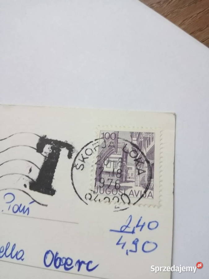 Pocztówka Jugosławii Ljubljana z 1976 r Ze śląskie Dąbrowa Górnicza