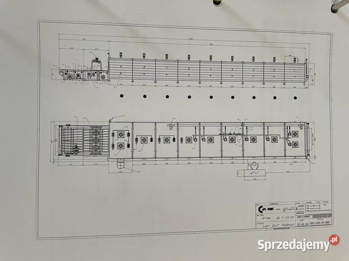 Odprężarka tunelowo gazowa Carmet FR 2100 Piotrków Trybunalski