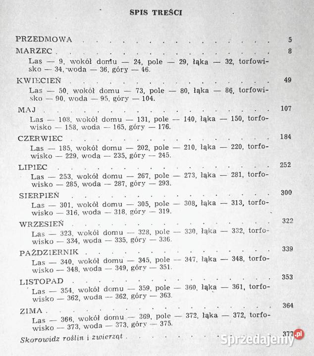 Kalendarz przyrody Henryk Sandner Zdzisława Chełm