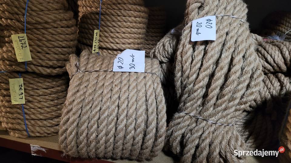 Linapowróz sznurek linka jutowa lina zeglarska drewno Podłogi i schody Rzeszotary sprzedam
