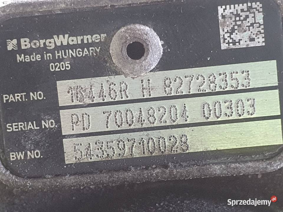 TURBOSPRĘŻARKA Renault Megane III 15 DCI turbo