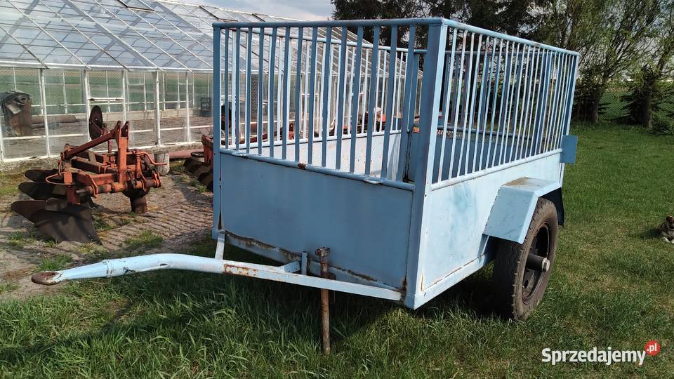 Przyczepa jednoosiowa bibka przyczepka rolnicza Łęczyca