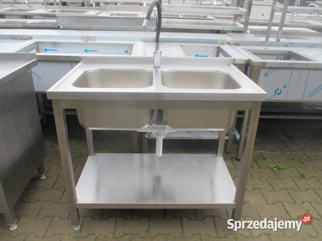 Zlew Gastronomiczny 2 Komorowy Z Półką 1006085 wielkopolskie