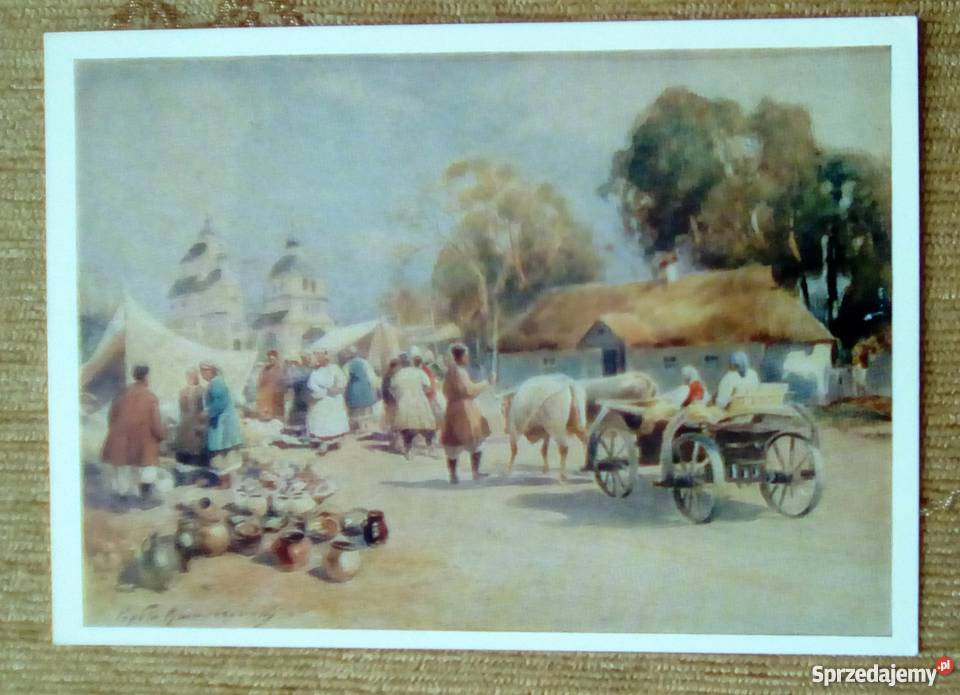 WIEJSKI JARMARK OBRAZ SIERGIEJA WASYLKOWSKIEGO