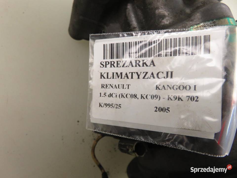KOMPRESOR KLIMATYZACJI RENAULT KANGOO I 15 dCi sprzedam