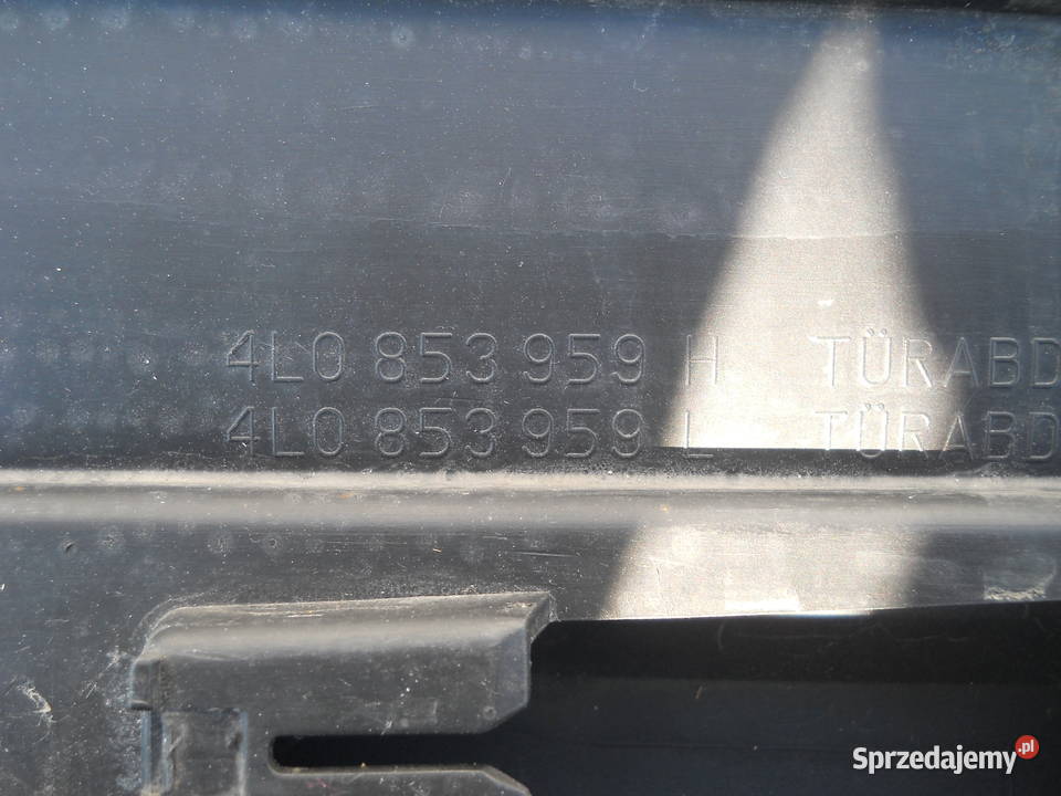 AUDI Q7 4L0 SLINE LISTWA DRZWI PRZÓD LEWY Części Siechnice