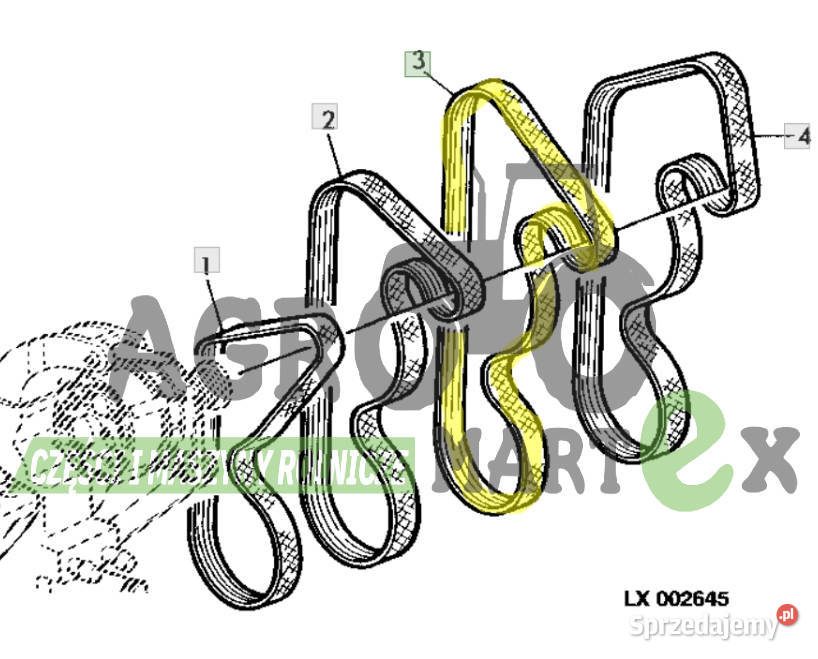 L111804 PASEK WIELOROWKOWY 8PK2190 JD zam Wichrów