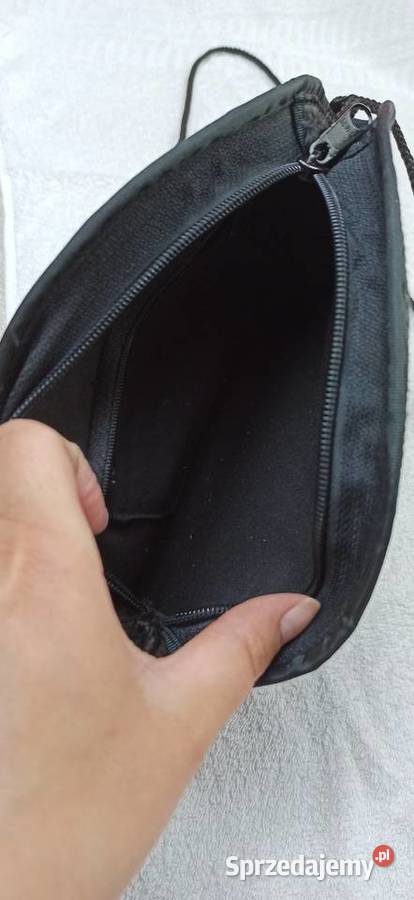 Torebka czarna letnia koszyk słoma na pasku 17cm podkarpackie Stalowa Wola