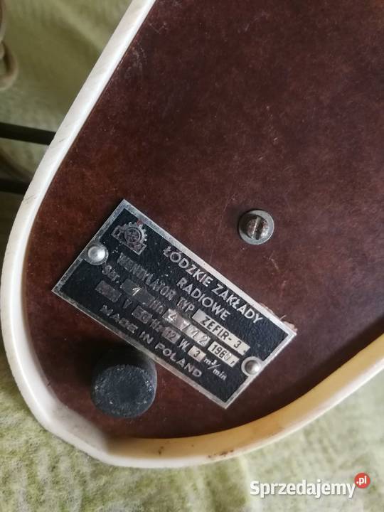 Wentylator Zefir 1 1959 ZWUT i Zefir 3 1960 ŁZR zachodniopomorskie Szczecin