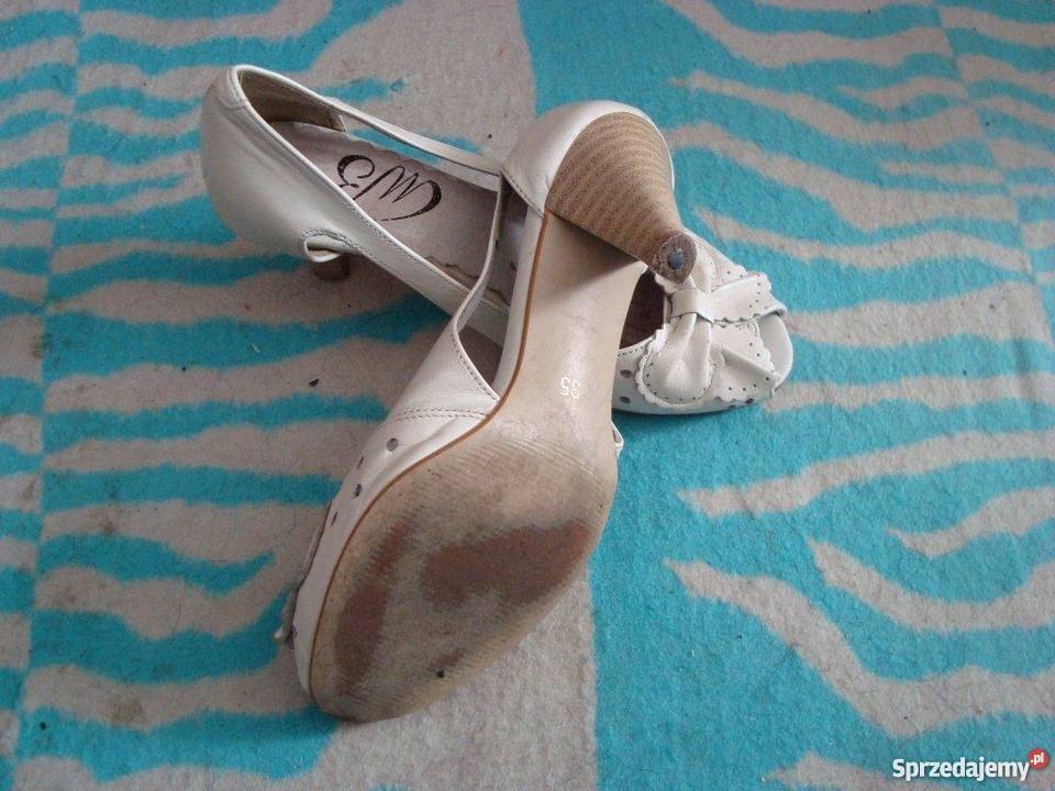 Buty damskie WB z naturalnej skóry mazowieckie Ostrołęka