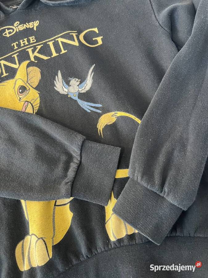 Bluza czarna z kapturem Lion King Król Lew Jasło