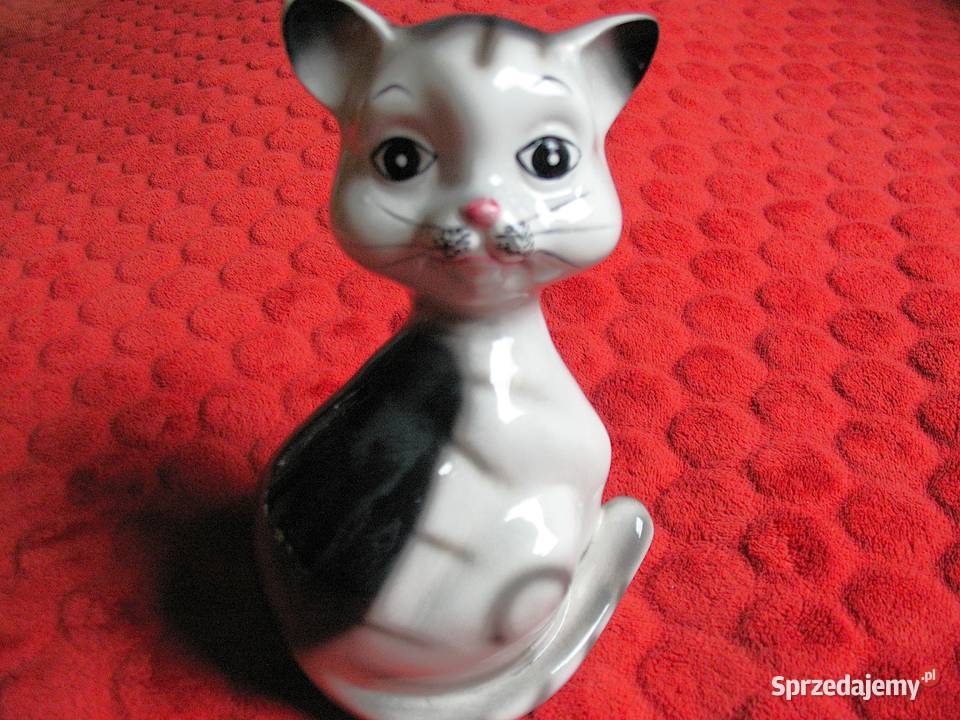 Kot skarbonka 19 x 11 x 9 ceramika mazowieckie Siedlce sprzedam