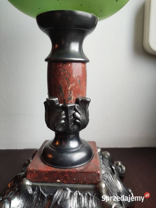 Stara francuska lampa naftowa XIX w 43 Kraków