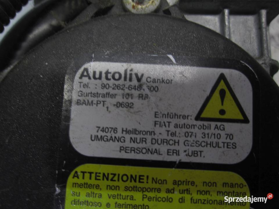 DOBLO II COMBO D LIFT 15r pas bezpieczeństwa osobowe