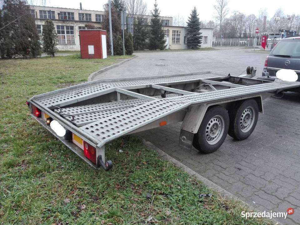 Przyczepa laweta BORO szwajcarka zarejestrowana Ostrów Wielkopolski