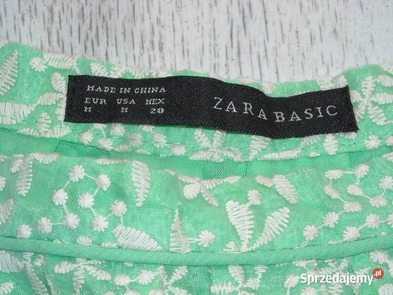 zielona spódnica zara m
