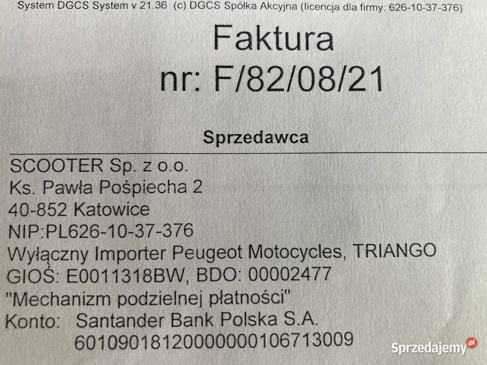 Sprzedam skuter Peugeot Kisbee Katowice