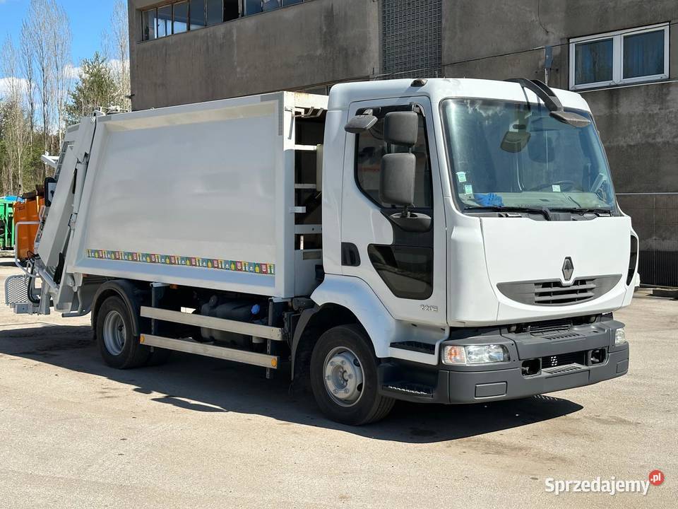 Renault Midlum śmieciarka z niskim przebiegiem 85980km Śmieciarki Nowiny