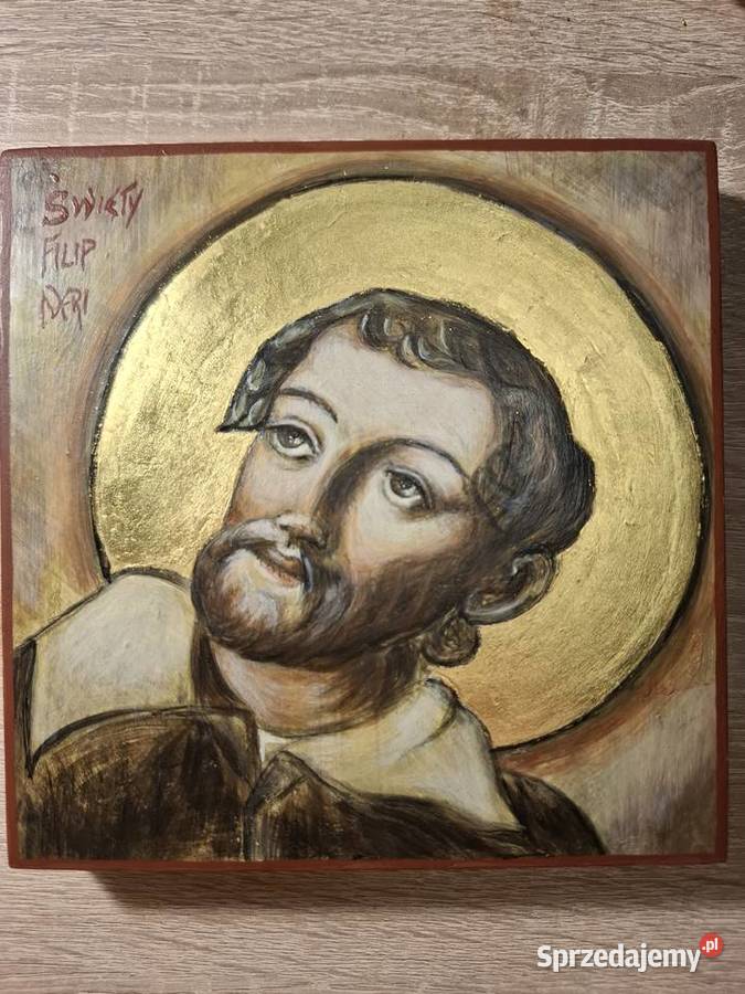 Ikona pisana Pantokrator na desce lipowej 30 x Szczecin