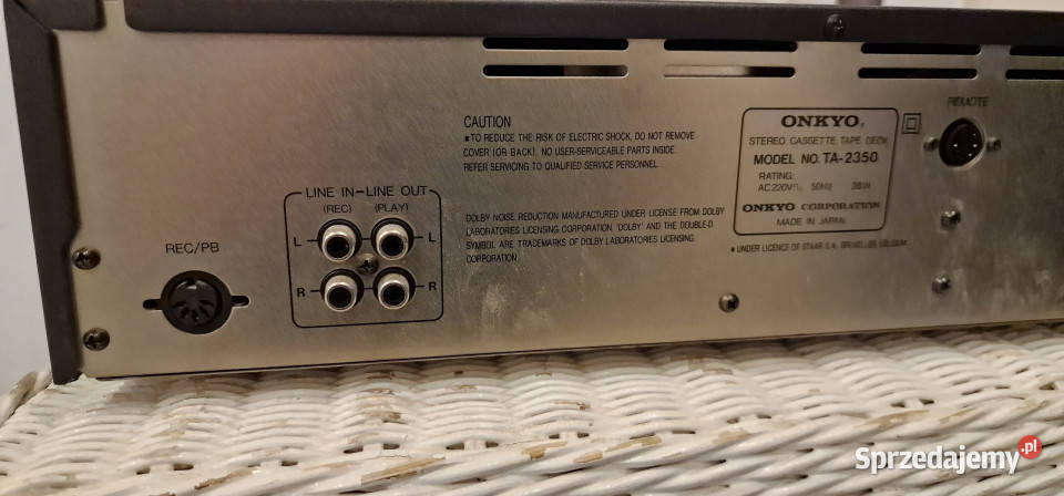 Magnetofon Onkyo Integra TA2350 Stereo Cassette wielkopolskie Międzychód sprzedam