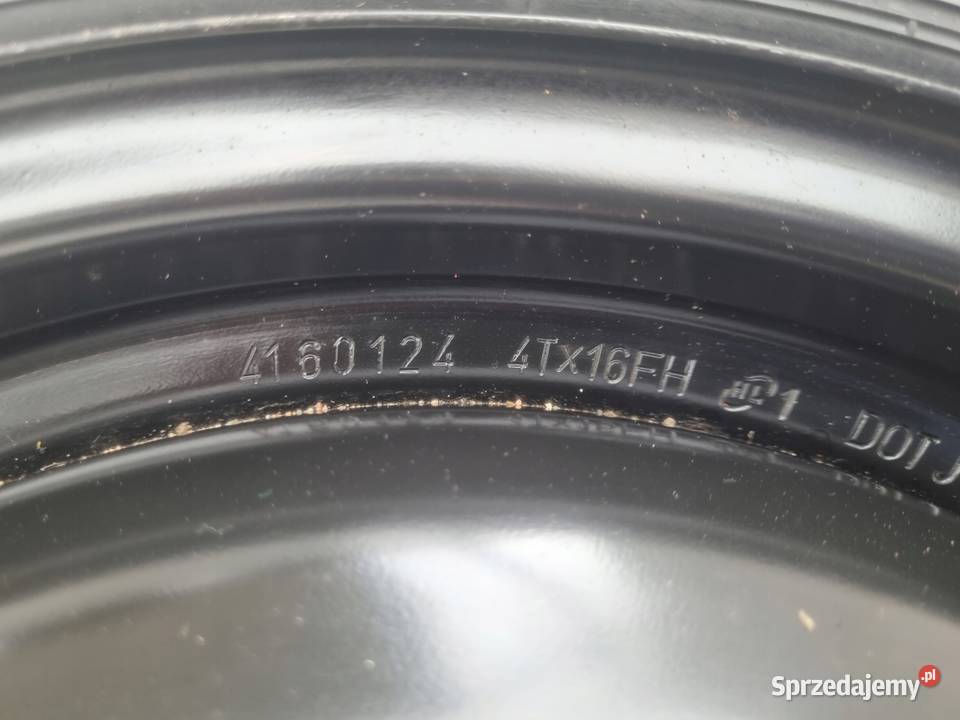 KOŁO ZAPASOWE DOJAZDOWE 12570 R16 Yaris III KOŁO Chełm