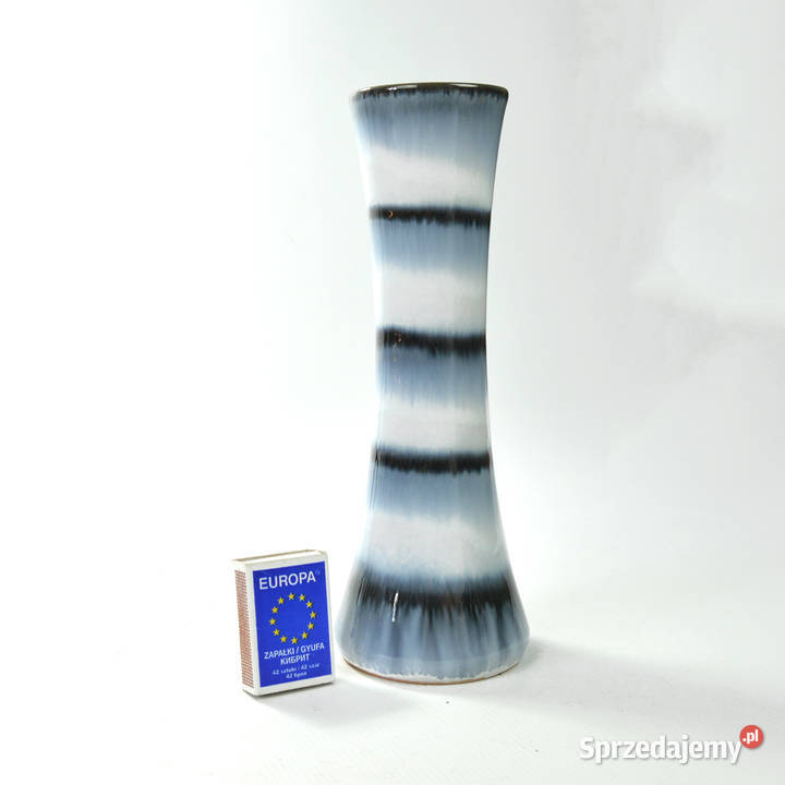 Ceramiczny wazon Waechtersbacher Keramik Niemcy odcienie błękitu Warszawa