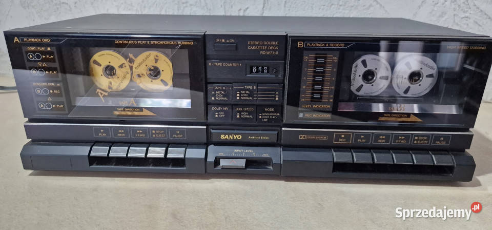 SANYO RD W 7110 RDW7110 magnetofon cassette deck Magnetofony Międzychód sprzedam