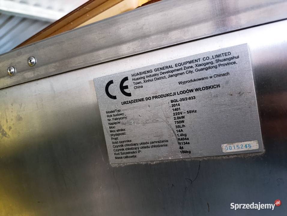 Automat do lodów włoskich 2 smaki mix Biznes i Przemysł Dąbrowa Górnicza