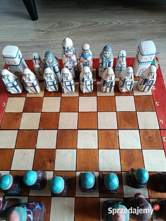 Stare porcelanowe szachy PRL DDR Wrocław