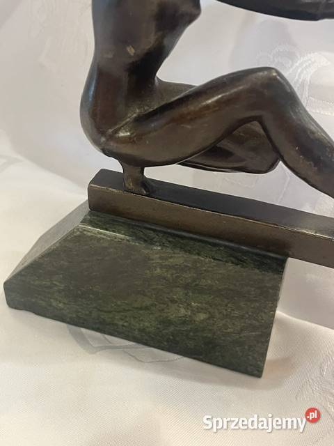 Statuetka Art Dco z Brązu Atletka Tancerka na małopolskie