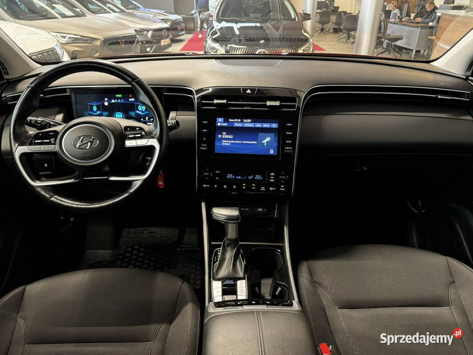 Hyundai Tucson 16TGDI 150 DCT 2021 r salon elektryczne lusterka Myślenice